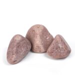 Red quartzite faceted, fraction 70-150mm, box 20kg